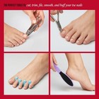 Kiss Professional Nail Salon Pedicure Kit With Travel Storage Pouch 15ct-2pack