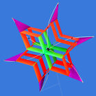 New Style 3d Flower Kite With Handle   Line  Outdoor Sports Toy For Kids