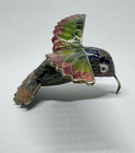 Cloisonn   Hummingbird Enameled Metal