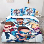 Ninja Kidz Duvet Cover Pillowcase Set Bedding 3pcs set Pillow Case Pillowcases