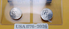 2026 P d Nickels Dual Date  2  Coin Set From Obw Rolls In A Plastic Flip