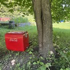 Vintage Coca Cola Cooler  Made In Canada By St Thomas Metal Ltd