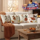 4 Pack Decorative Throw Pillow Cases Set Cushion Covers 18 x18 