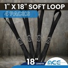 4 Pack 1  X 18  Soft Loop Tie Down Strap Motorcycle Dirt-bike Atv Utv Usa Made