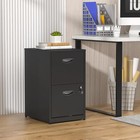 2 Drawer File Cabinet With Lock black Small Filing Cabinet For Home Office