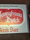 Vintage Pennsylvania Dutch Birch Beer Lighted Sign Clock Advertisment  Working