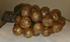 Vtg Mcm Lucite Acrylic Grape Cluster Jumbo 2  Orange Yellow Cloudy Opaque 