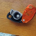 Petzl Neox Aluminum Climbing Belay Device Orange black