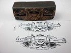 Antique 1890 s Copper Lead Wood Odd Fellows Fraternal Order Printers Block