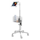 Cta Digital Medical Rolling Cart With Articulating Arm For Select Ipad Models