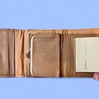 Vintage 80s Sergio Valente Brown Tan Corduroy And Leather Wallet New With Tags