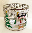 Yankee Candle   Christmas -  snowman    Metal   Jar Candle Holder   New
