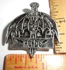 Ac-dc Pin Vintage Collectible Old Rock Band Music Concert Memorabilia Pinback