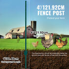 4 Feet Fence Post 10 Pack 4ft T-post Heavy Duty Metal Fence Posts Green