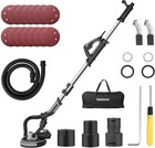 Electric Drywall Sander Adjustable Variable Speed With Sanding Discs 750w  light