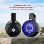 Pyle 8  Marine Grade 150w Waterproof Bluetooth Speaker-single 2-way