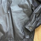 St  Johns Bay Vintage Dark Brown Leather Bomber Jacket