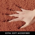 24x60 Inch Fall Rust Bathroom Runner Rug Soft Microfiber Bath Mat Absorbent