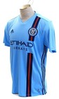 Adidas Mls Blue New York City Fc Aeroready Short Sleeve Jersey Men s Nwt