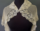 Gorgeous Antique Edwardian Lace Collar Shawl Cape Capelet Feminine   Dainty 19c