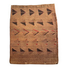 Antique Native American Plateau Nez Perce Double Sided Corn Husk Flat Bag
