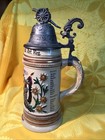 Antique Regimental German Beer Stein thewalt made In West Germany 1920-1930
