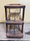 White Treadle Sewing Machine Antique Cabinet  Wood  2 Drawer Frame Stack