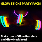 400pk 8 Inch Glow Sticks - Glow In The Dark Light Up Party Supplies
