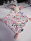 Baby s 1st Christmas Knotted Security Blanket Personalized Rudolph Or Clarice