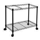 Portable Metal Rolling File Cart W  Swivel Casters Adjustable Storage Solution