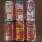 Coca-cola - 6 Can Mixed Lot - Baseball Themed - Red Sox   Yankees   Orioles  