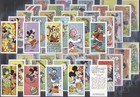 Vintage 1977 Bassett Disney Health And Safety Mini Cards Full Set Of 50  -  Mint