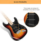 Full Size Electric Guitar For Music Lover Beginner With 20w Amp And Accessories 
