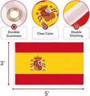 Spain Flag 3x5ft House Flag Spanish Flag 100d Spun Polyester Banner