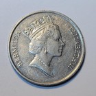 1988 Bermuda 25 Cents Coin Free Shipping  163