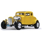 1932 Ford 5-window Hot Rod 1 18 Die Cast Model - Yellow Motormax  73172b 