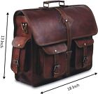 Men s Vintage New Brown Genuine Leather Messenger Laptop Satchel S Shoulder Bag