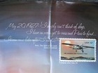 Usps Postal Post Office Stamp Poster 50th Anniversary Solo Transatlantic Flight 