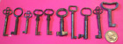 Antique Lot Of 10 Open Barrel Skeleton Key Bow  Padlock Lock More Listed