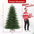 7 Ft Artificial Christmas Tree W  3156 Lush Pvc   Pe Tips 400 Led Lights