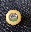 Vtg Bakelite Lucite Equestrian Rider   Horse One Colorful Garment Button
