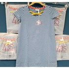Nwt 435 Matilda Jane Long Way Home Blue Stripe Dress Girls Size 12 Spring Summer