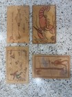 Antique Leather Postcards - Pre 1907  Set Of  4 