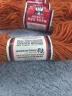 Vintage Aunt Lydia s Heavy Rug Yarn Bt Orange 5 Skeins 70 Yards Crochet Knitting