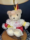 Vintage Teddy Bear Adi Lamp 1980s 1990s Kids Nursery Side Table Light Clown 