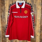 Manchester United 1999-00 Home Men   s Xl Football Jersey Beckham  7