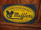 Large Rare Vintage Harley Davidson Heavy Porcelain Metal Gas Oil Sign