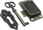 2-sets Antique Bronze Skeleton Key Locks Vintage Cabinet Furniture Hardware