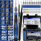 Eyeglass Repair Kit With Magnetic Tool  Screws  Nose Pads   Mini Case - Fix Glas