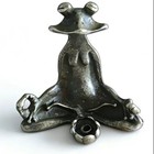 Retro Copper Frog Incense Holder Zen Tea Pet Ornament Solid Pure Copperware Deco